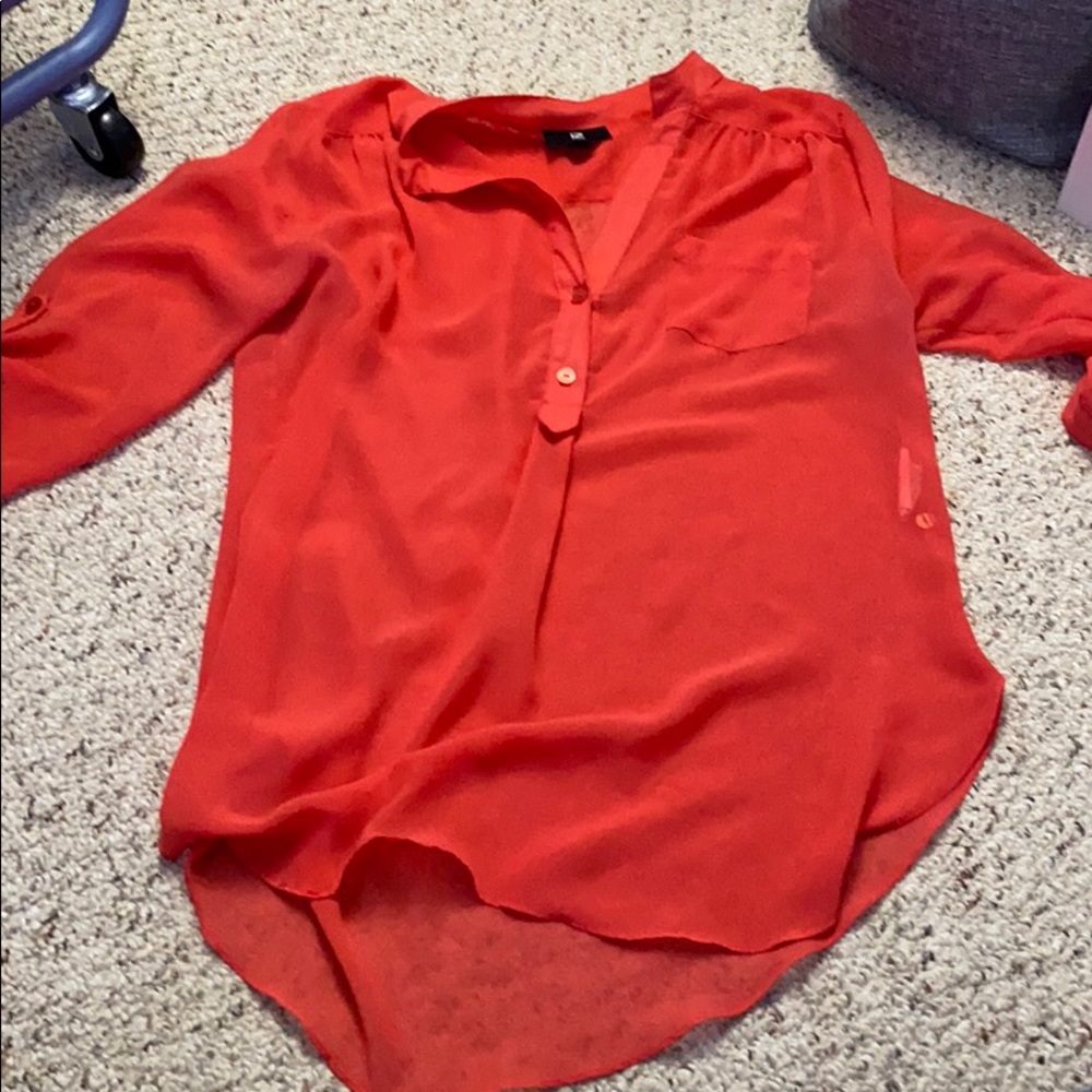 iZ Byer Orange Blouse